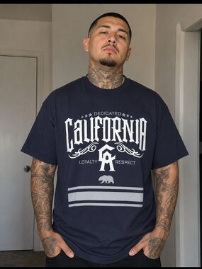 California Graphic Tee - Navy Short Sleeve Men’s Shirt